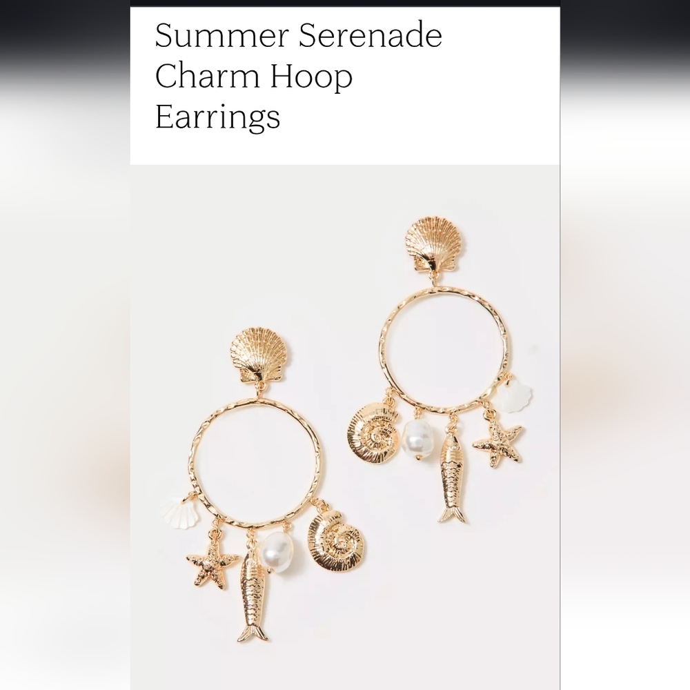 Lilly Pulitzer Pink and Gold Earrings - Picture 7 of 7